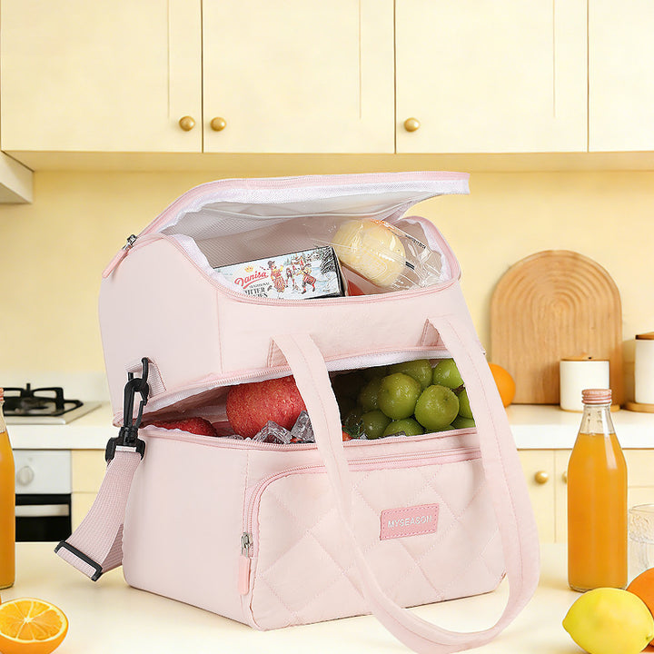 Quilted Insulated Lunch Carrier Bowlift