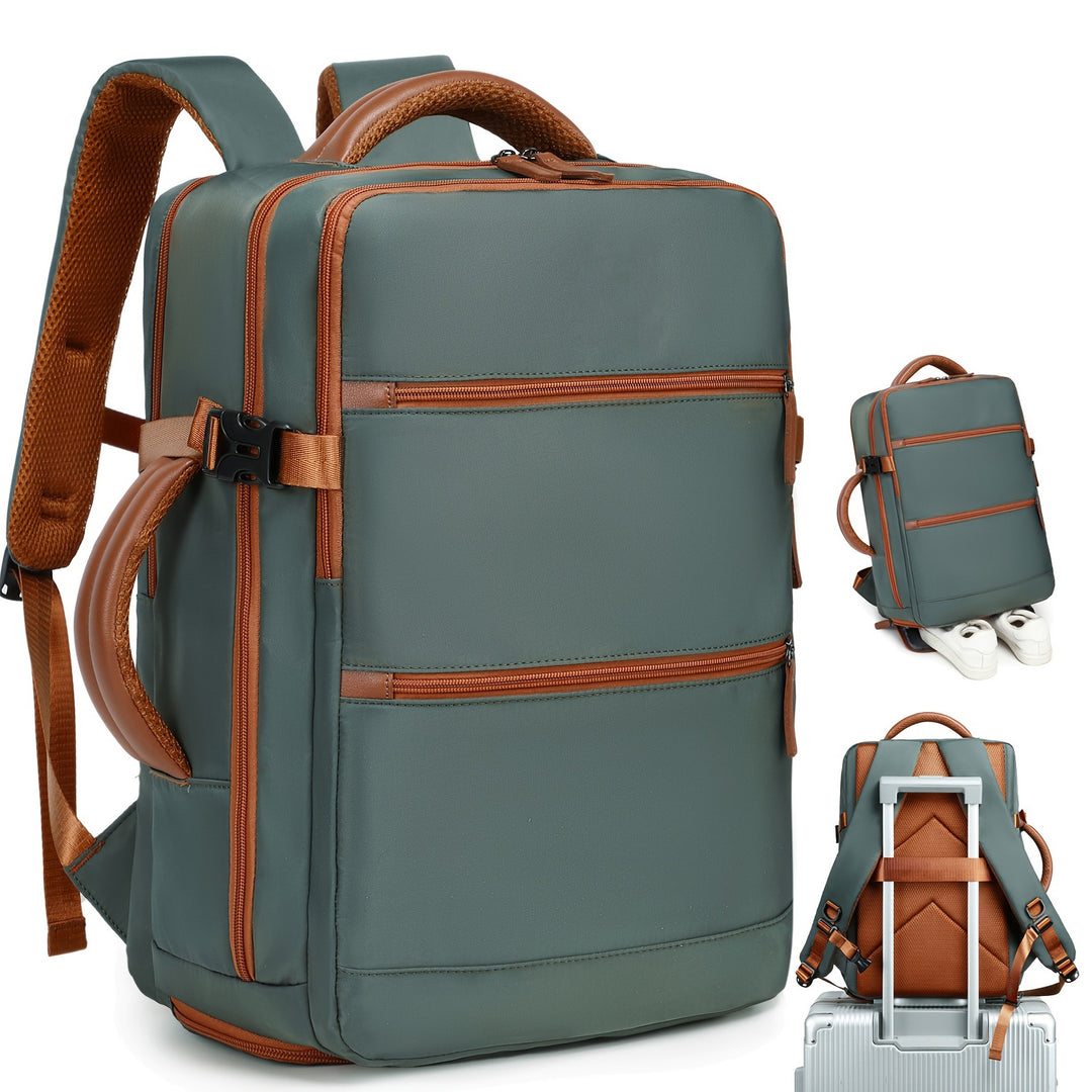 Unisex multifunctional business backpack with padded laptop compartment and removable carrying handle Bowlift