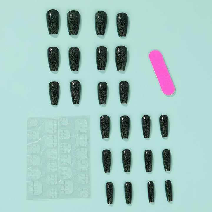 Glamorous Glitter Artificial Nails Bowlift