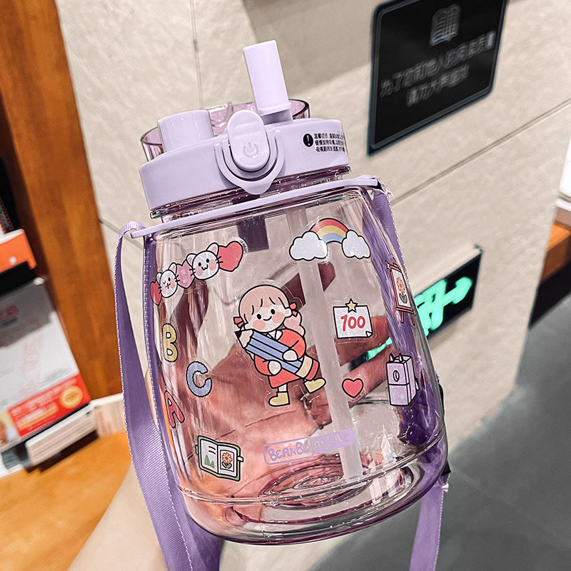 Ladies Playful Water Bottle with Animal Design Bowlift