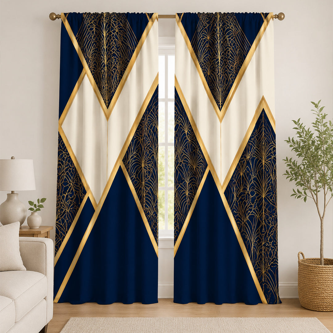 Stained Glass Inspired Decorative Window Curtains