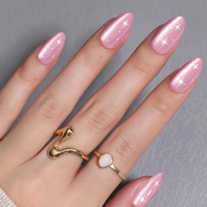 Sparkling Press-On Nail Art Set Bowlift