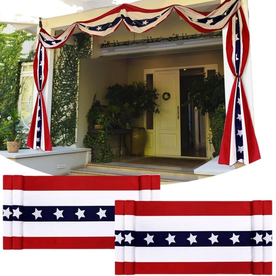 Unisex nan large outdoor banner garland with star pattern and universal hanging loops Bowlift