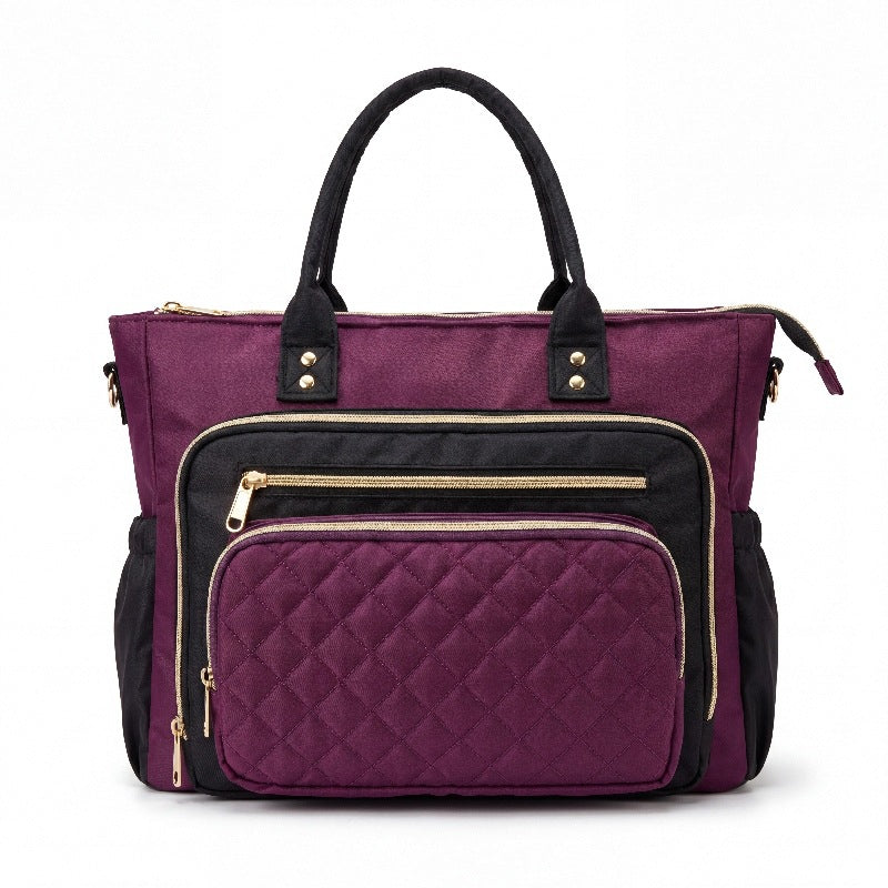 Handbag with Elegant Quilted Look Bowlift