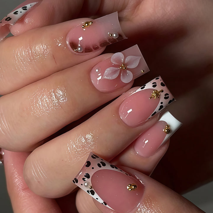 Decorative 3D Floral Nail Art Bowlift
