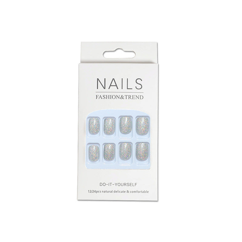 DIY Glitter Press-On Nails Bowlift