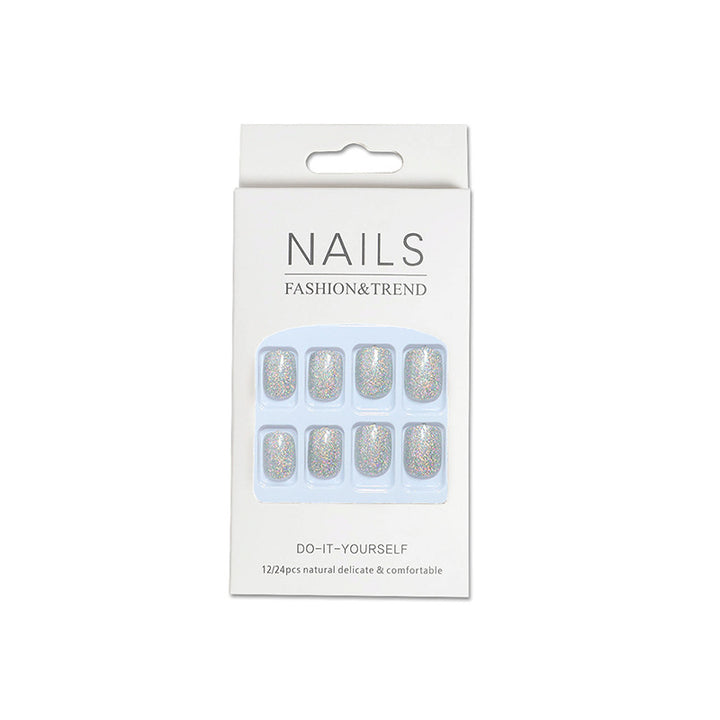 DIY Glitter Press-On Nails Bowlift