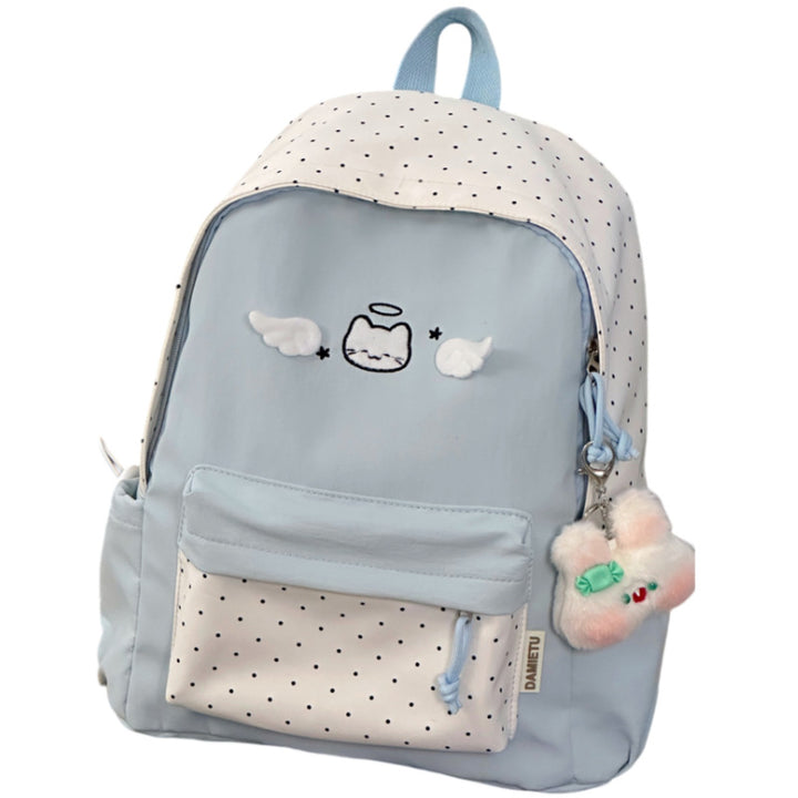 Cute Character Embroidered Backpack Bowlift