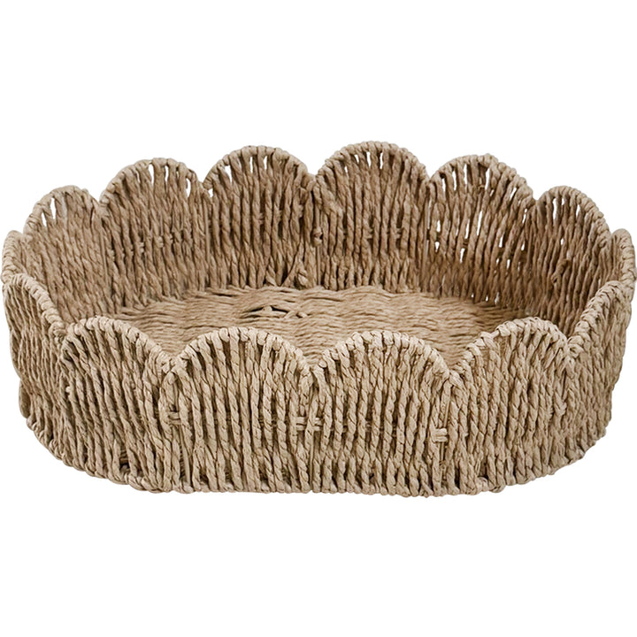 Decorative storage basket with wave edge Bowlift