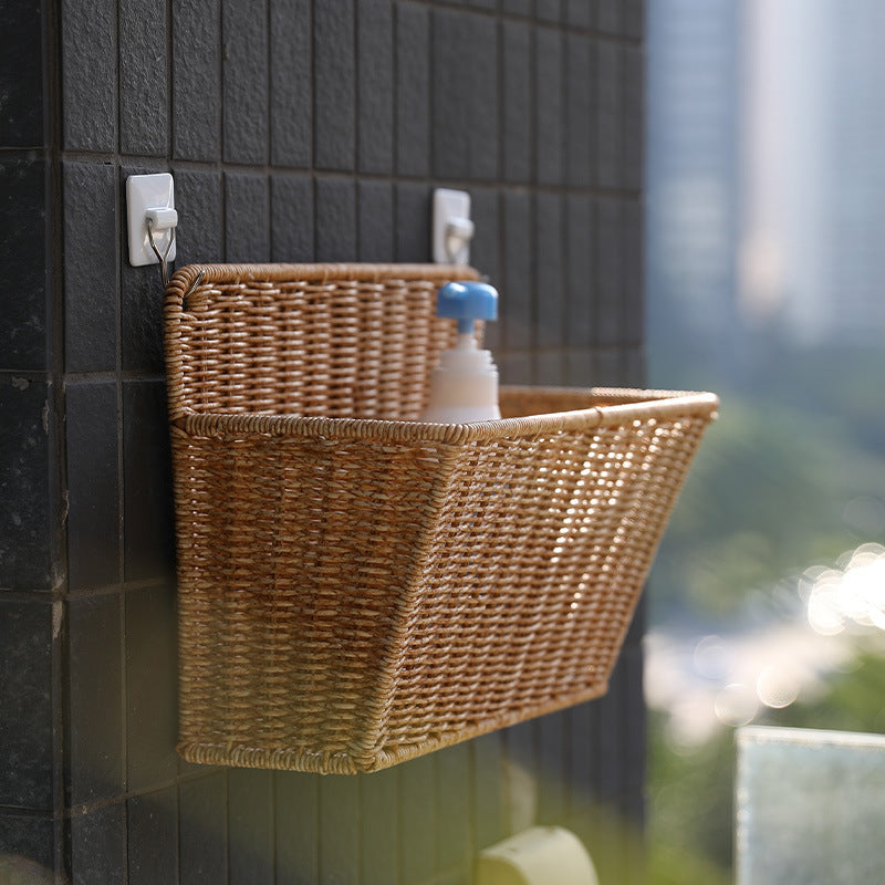 Handwoven Rectangular Storage Basket Bowlift