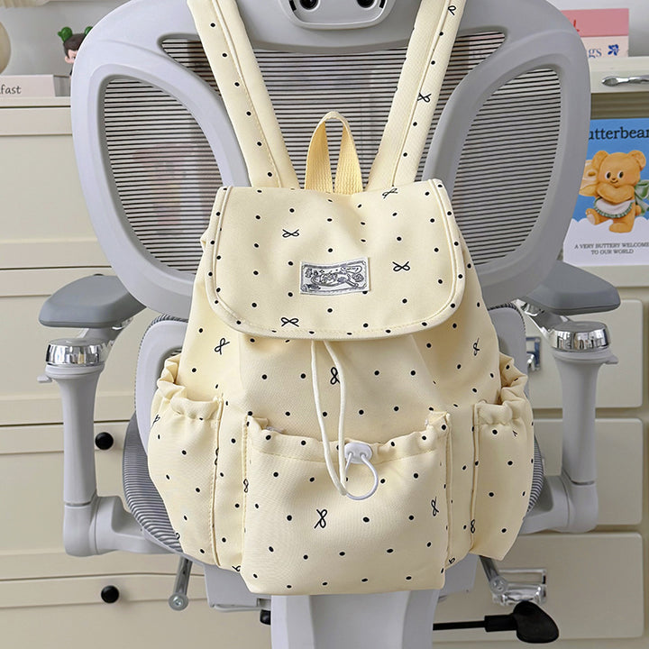 Stylish Polka Dot Backpack