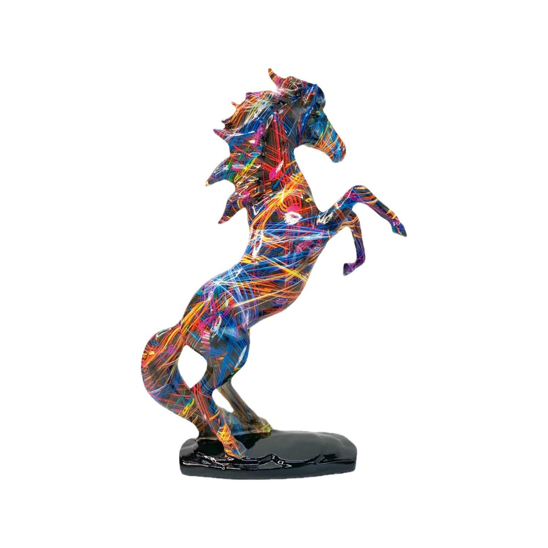 Artful Running Horse Sculpture Bowlift