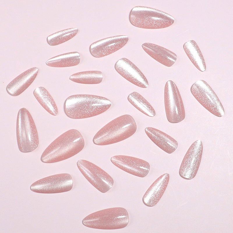 Premium Sparkling Almond-Shaped Press-On Nails Bowlift