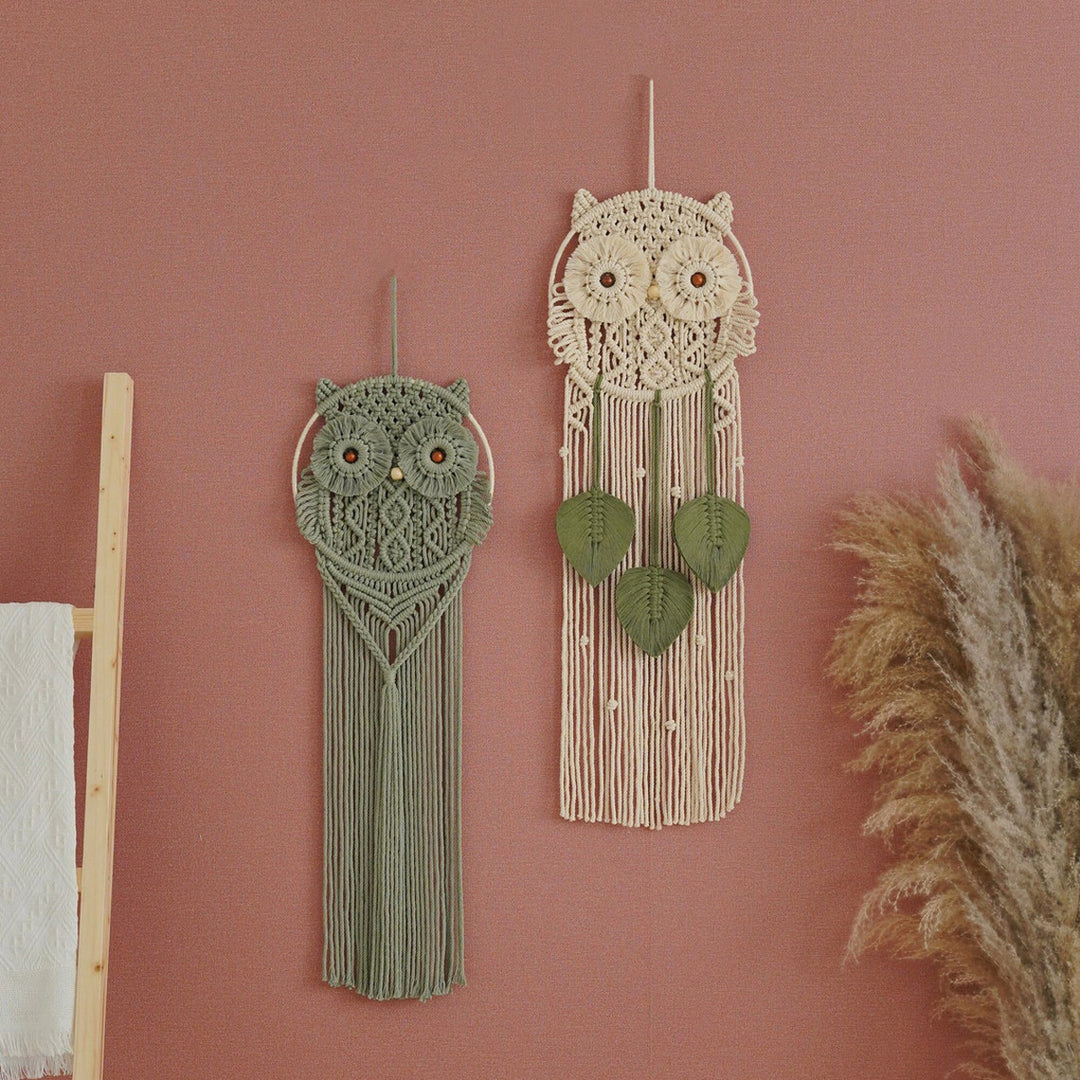 Decorative Owl Macrame Wall Hanging Bowlift