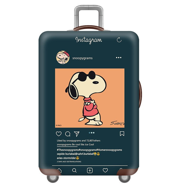 Unisex Hard Shell Suitcase with Fun Cartoon Design Bowlift
