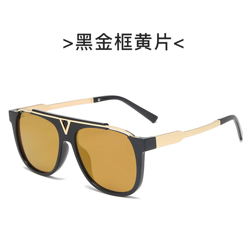Women elegant oversized sunglasses with stylish transparent frame Bowlift