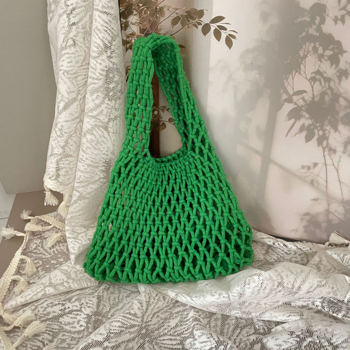 Hand-knotted tote bag with unique design Bowlift