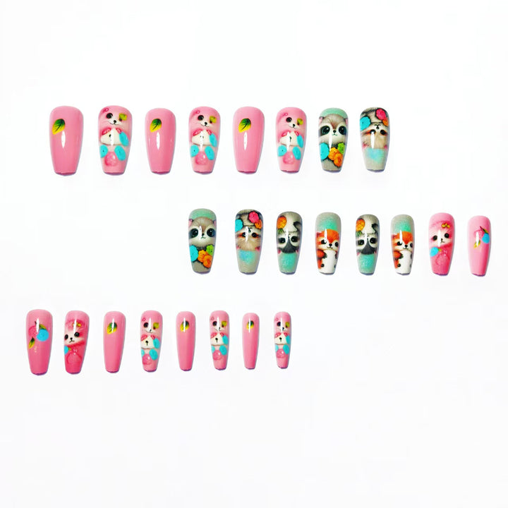 Playful 3D Animal Nail Art Bowlift