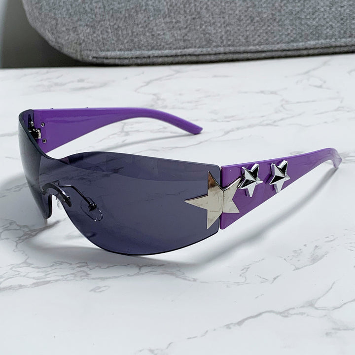 Ladies futuristic sunglasses with striking design and fashionable accents Bowlift
