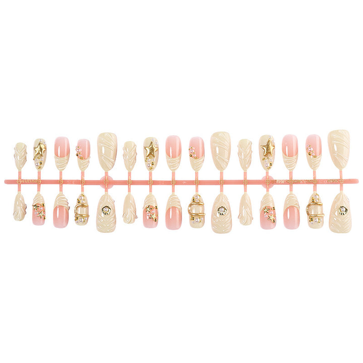 Decorative Acrylic Press-On Nail Collection Bowlift