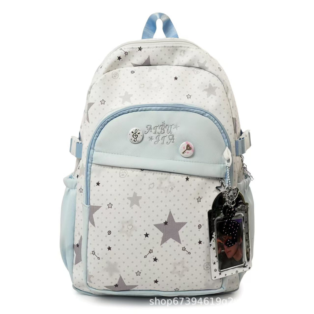 Stylish Star Patterned Backpack Bowlift