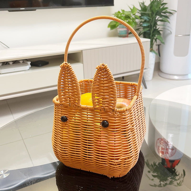Women cute hand basket with ears Bowlift