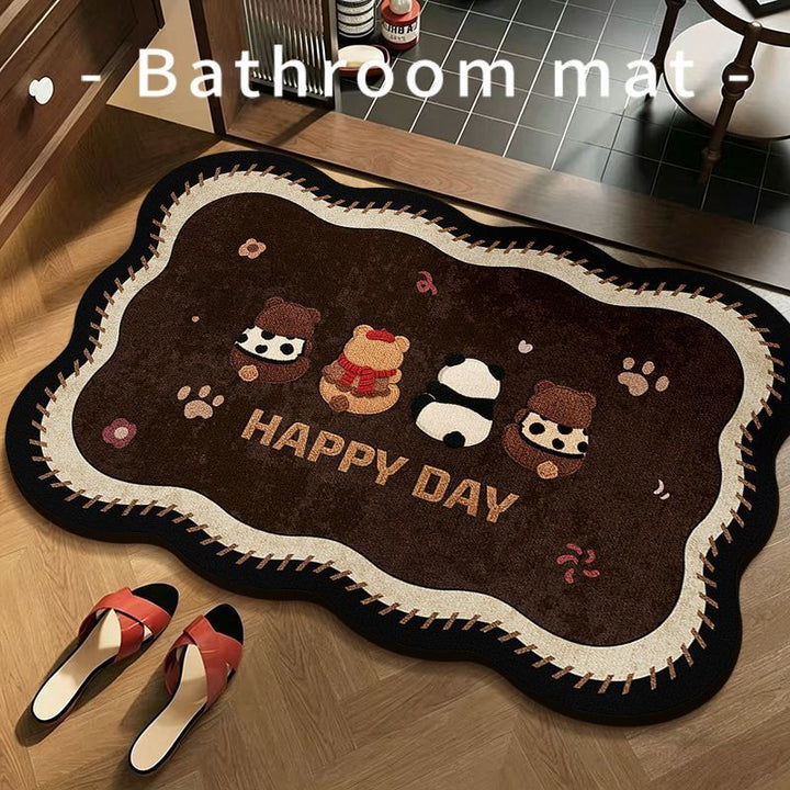 Playful Cartoon Bath Mat Bowlift