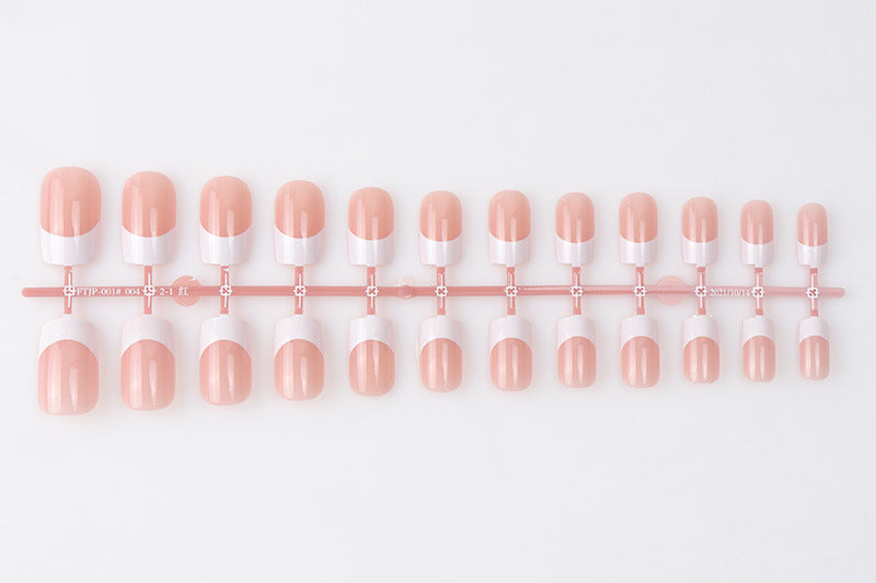 Glossy Natural-Shape Press-On Nails Bowlift