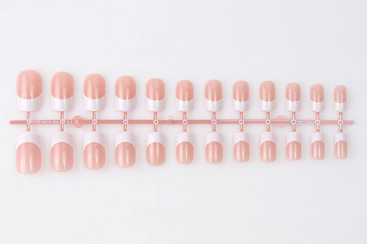 Glossy Natural-Shape Press-On Nails Bowlift