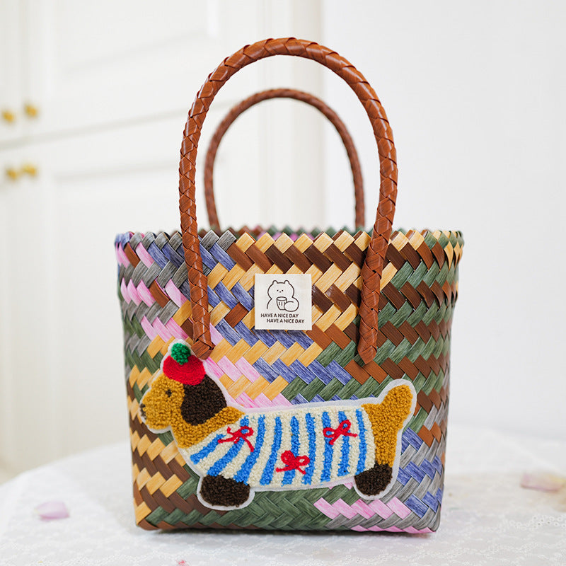 Handmade basket bag Bowlift