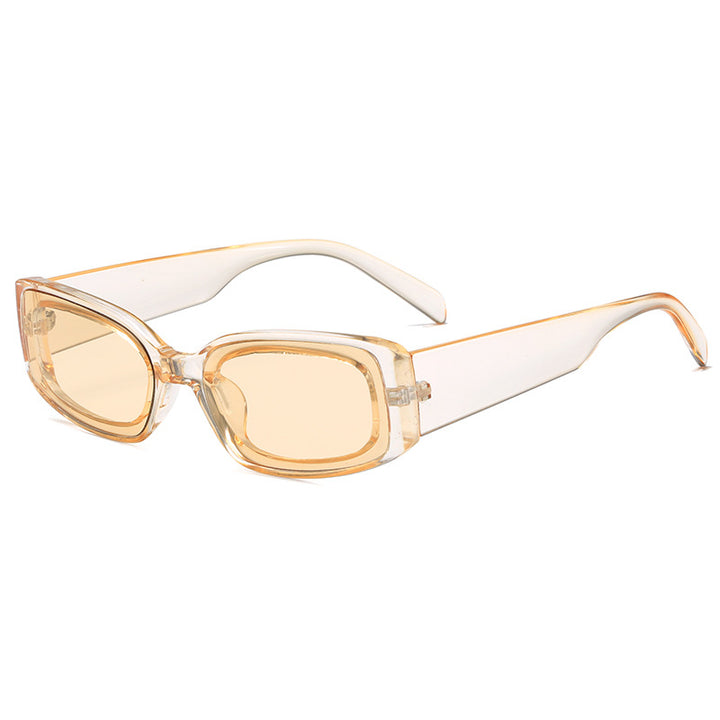 Women's stylish sunglasses with square lenses and transparent frame Bowlift