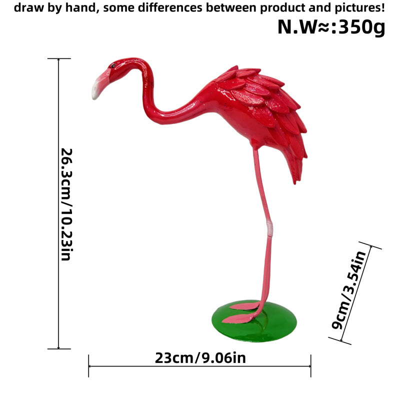 Decorative Flamingo Sculpture Bowlift
