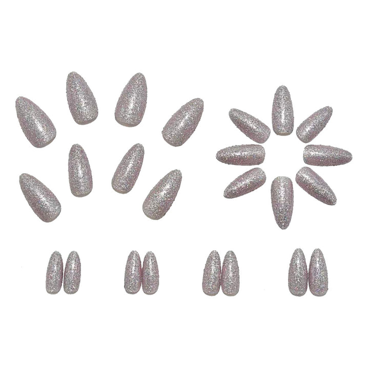 Glamorous artificial nails in elegant crystal design Bowlift