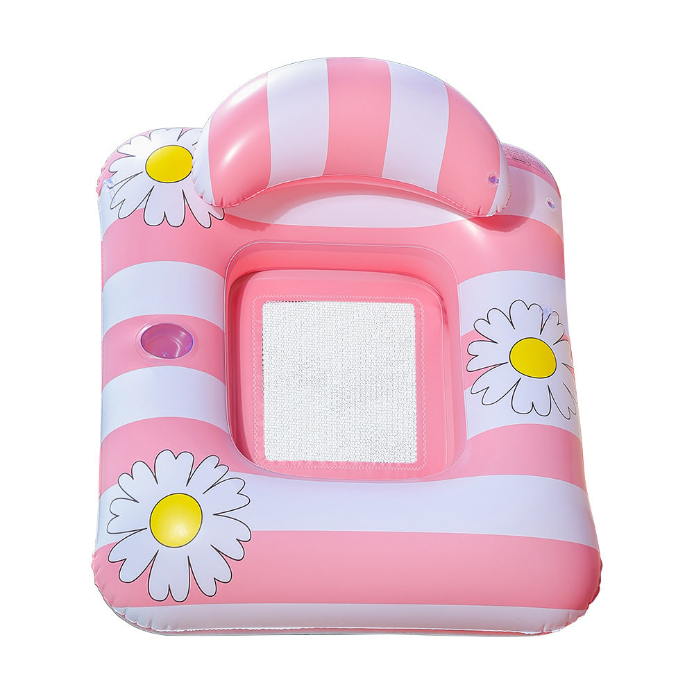 Unisex Inflatable Sun Seat with Mesh Bottom Bowlift