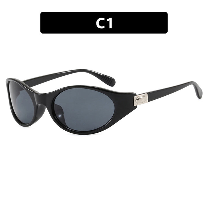 Ladies stylish sunglasses in elegant oval design with protective UV filter Bowlift