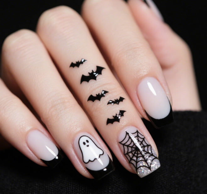 Artistic Halloween Themed Nail Art Bowlift
