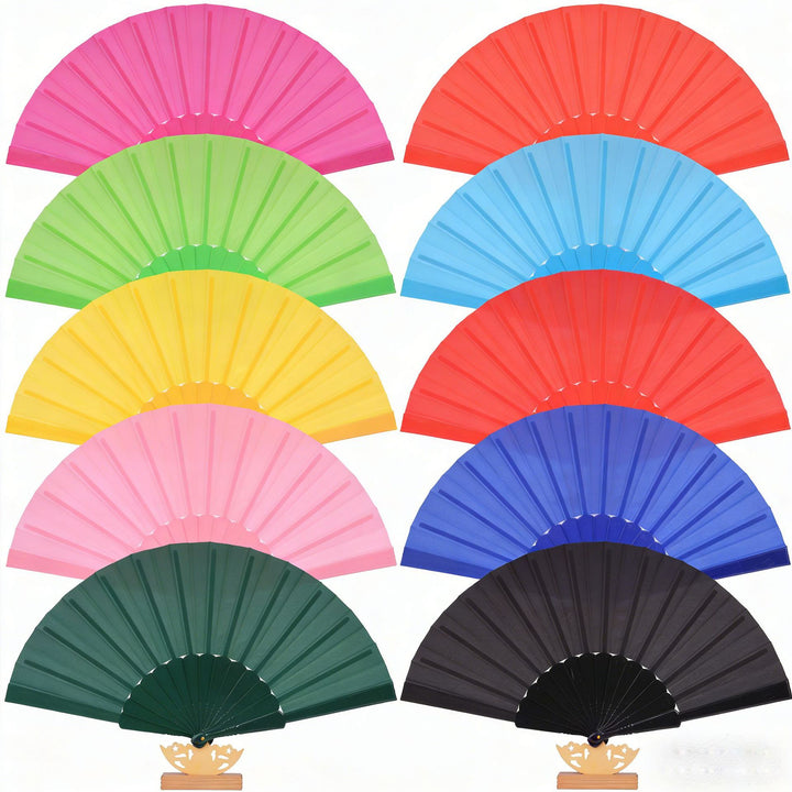 Women's artistic hand fan with filigree wooden handle Bowlift