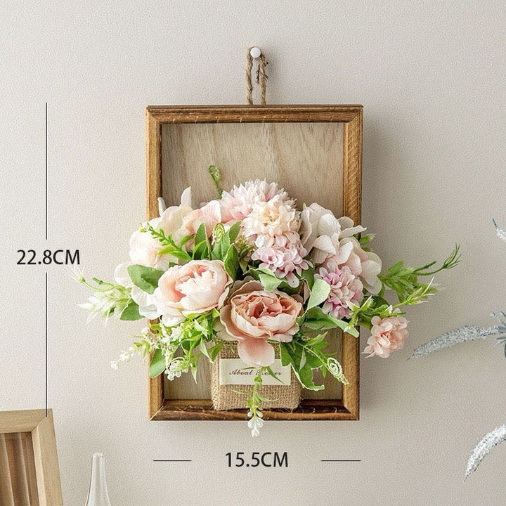 Decorative Wall-Mounted Floral Arrangement