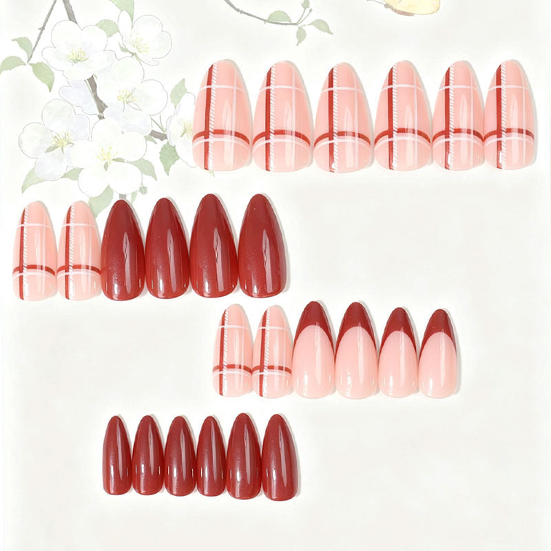 Elegant Glossy Nail Tips Set Bowlift