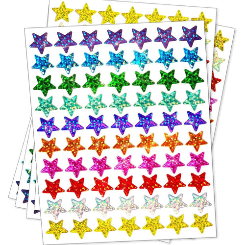Glittery Star Decorative Stickers Bowlift