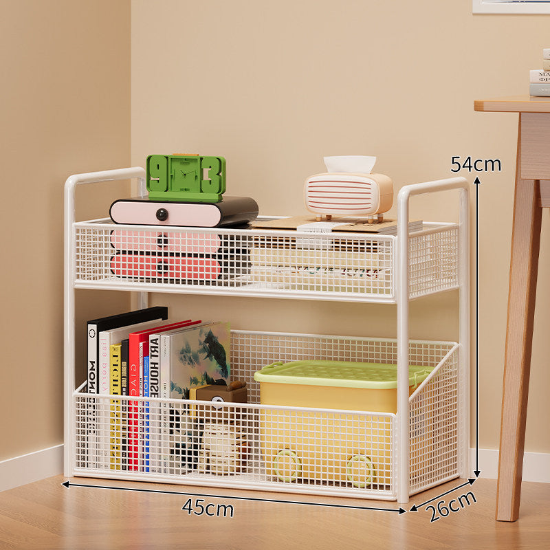 Modern Multi-Tier Mesh Storage Shelf Bowlift