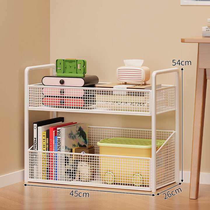 Modern Multi-Tier Mesh Storage Shelf Bowlift