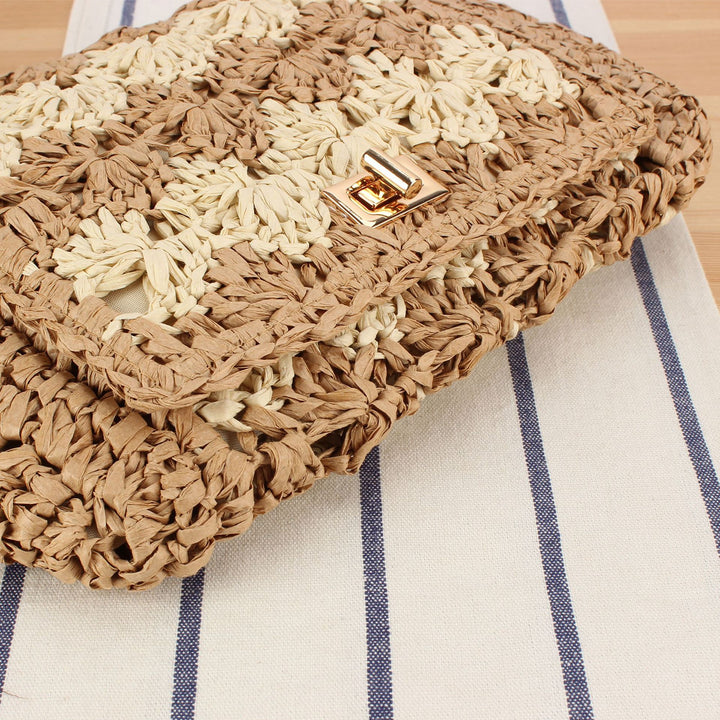 Handbag in Braided Flower Pattern Bowlift