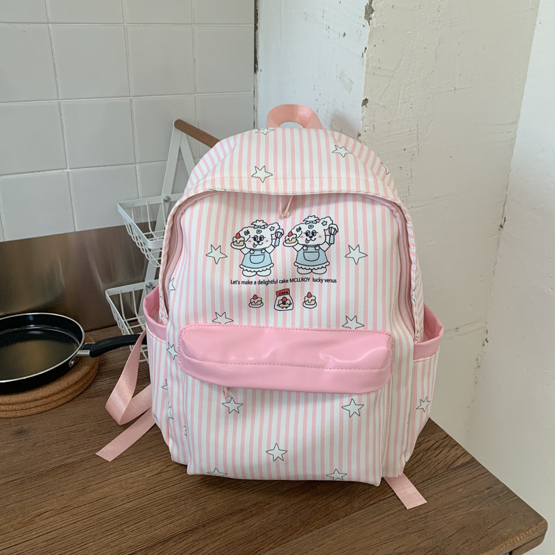 Backpack with Colorful Animal Design and Practical Compartments Bowlift