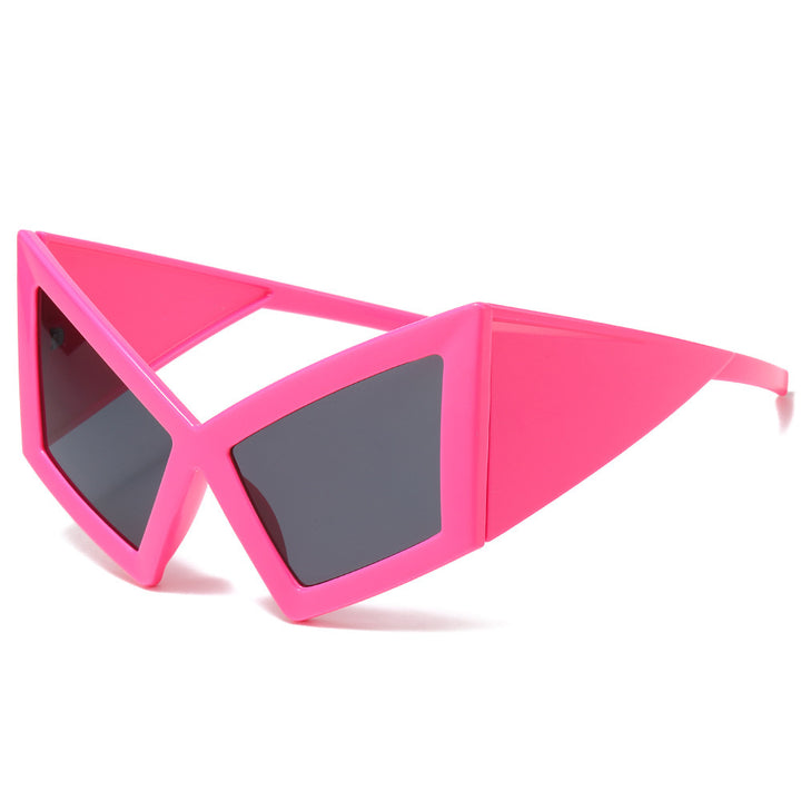 Futuristic Geometric Shield Sunglasses Bowlift
