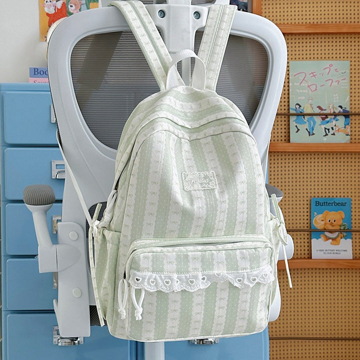 Decorative Patterned Backpack Bowlift