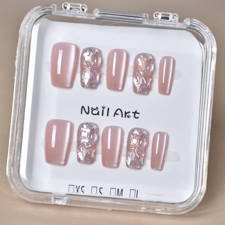 Premium Glamorous Press-On Nail Extensions Bowlift