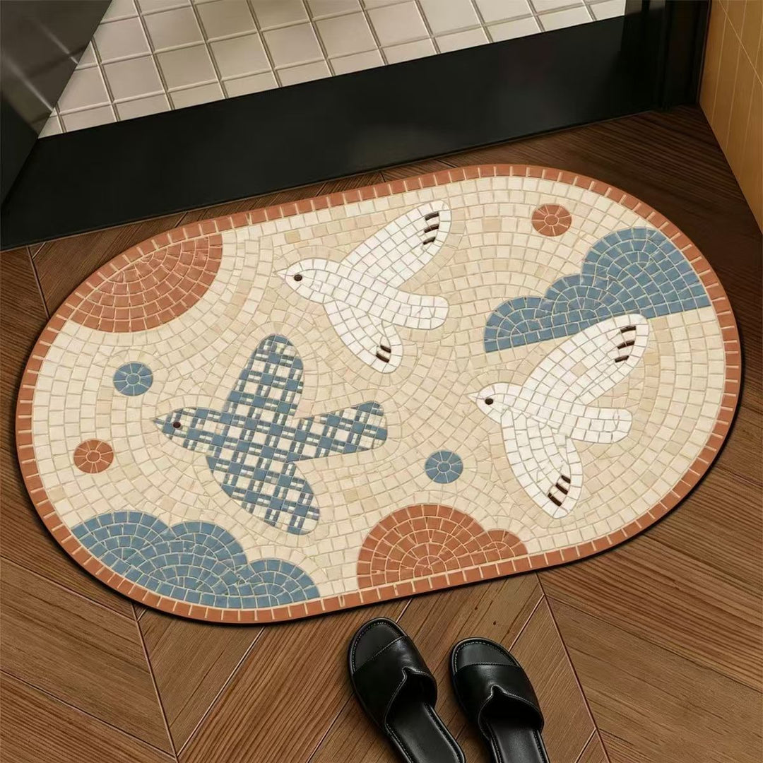 Decorative Mosaic Doormat Bowlift