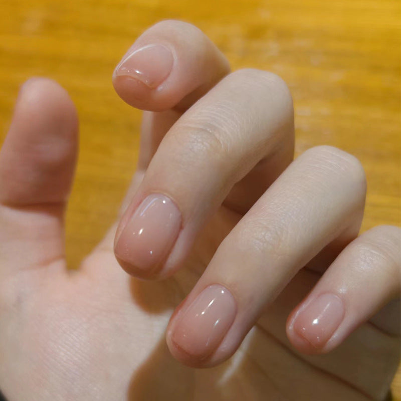 Natural Glossy Press-On Nail Extensions Bowlift