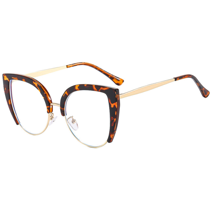 Women Fashion Cat-Eye Glasses made of Plastic with Metal Accents Bowlift